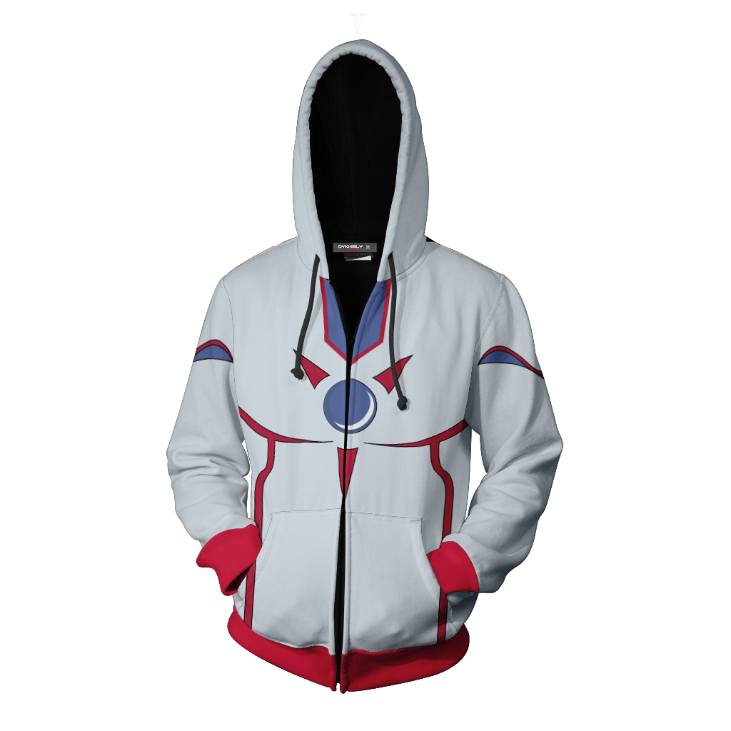 Yu-Gi-Oh! Elemental HERO Neos Cosplay Zip Up Hoodie Jacket   