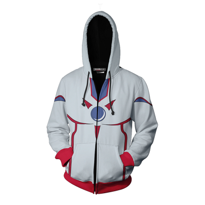 Yu-Gi-Oh! Elemental HERO Neos Cosplay Zip Up Hoodie Jacket   