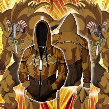 Yu-Gi-Oh! Exodia Cosplay Zip Up Hoodie Jacket 5XL