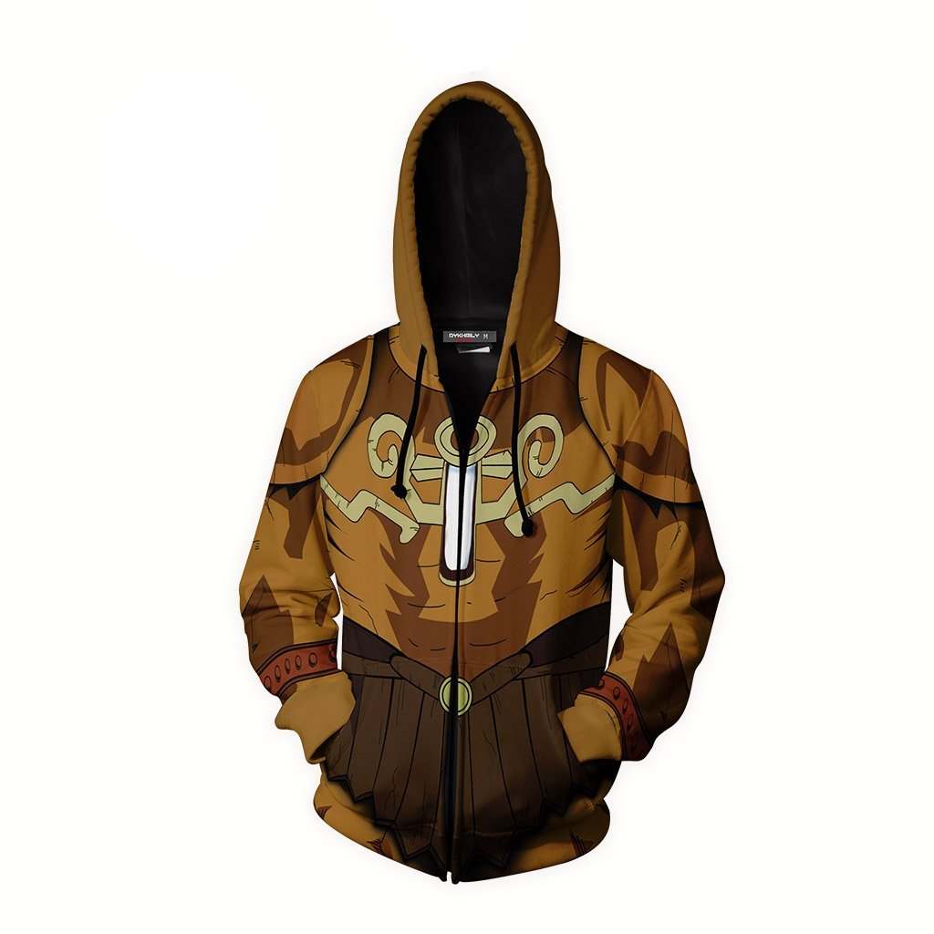 Yu-Gi-Oh! Exodia Cosplay Zip Up Hoodie Jacket