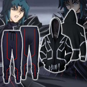 Yu-Gi-Oh! GX Zane Truesdale Cosplay Zip Up Hoodie Jacket   