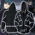 Yu-Gi-Oh! GX Zane Truesdale Cosplay Zip Up Hoodie Jacket XS  