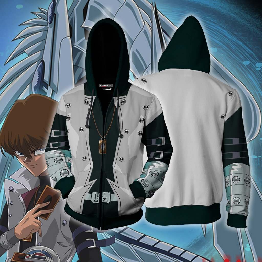Yu-Gi-Oh! Kaiba Seto Cosplay Zip Up Hoodie Jacket Version 2