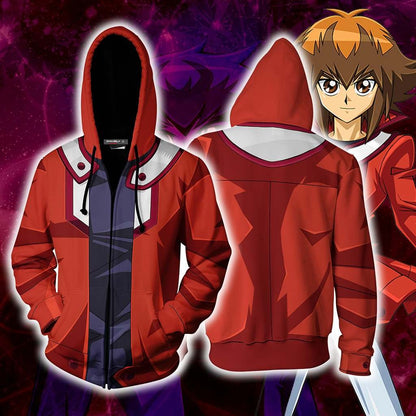Yu-Gi-Oh! Jaden Yuki Cosplay Zip Up Hoodie Jacket Version 2
