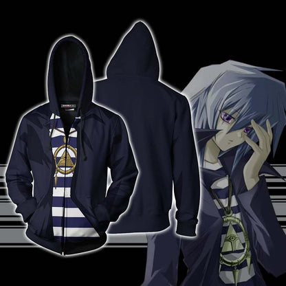 Yu-Gi-Oh! Ryo Bakura Cosplay Zip Up Hoodie Jacket Version 2