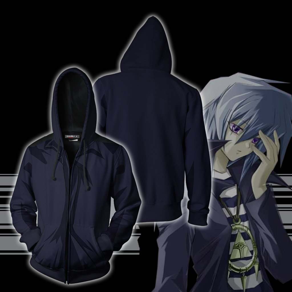 Yu-Gi-Oh! Ryo Bakura Cosplay Zip Up Hoodie Jacket Version 1