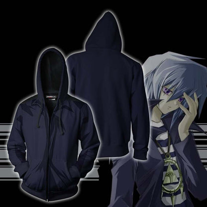 Yu-Gi-Oh! Ryo Bakura Cosplay Zip Up Hoodie Jacket Version 1