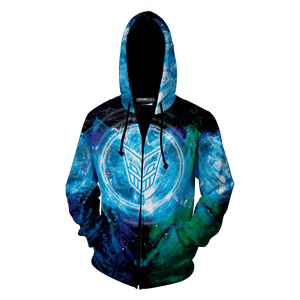 Yu-Gi-Oh! Stardust Dragon 3D Zip Up Hoodie   