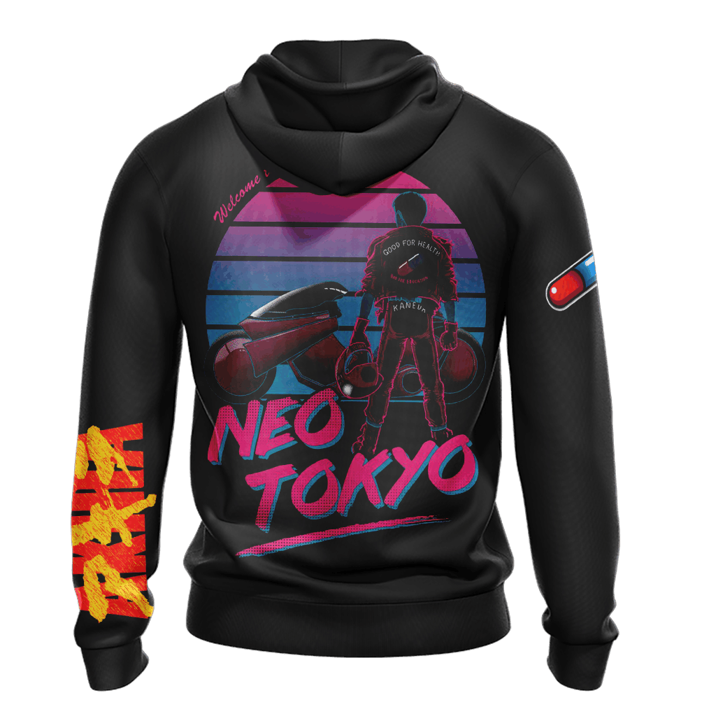 Akira Neon Tokyo Unisex 3D T-shirt