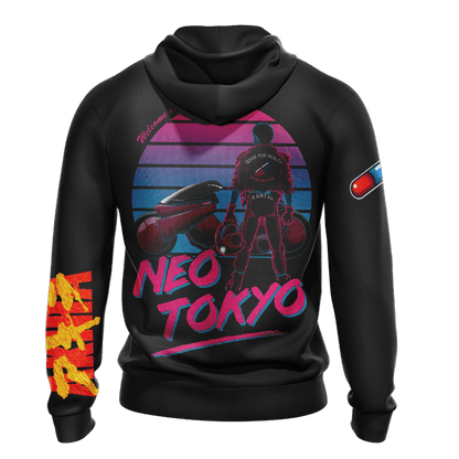 Akira Neon Tokyo Unisex 3D T-shirt