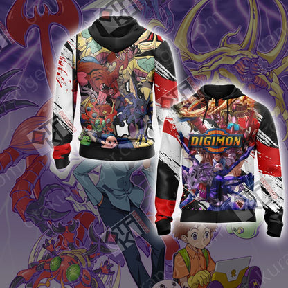 Digimon - Tentomon Unisex 3D T-shirt Zip Hoodie