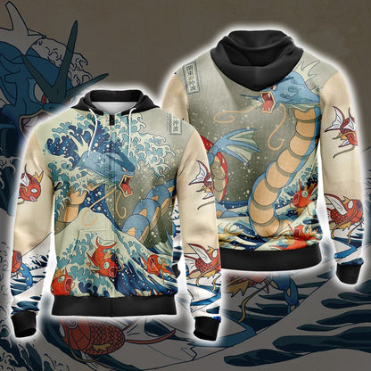 Pokemon - Gyarados Unisex 3D T-shirt