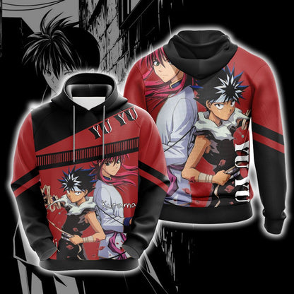 Yu Yu Hakusho - Hiei And Kurama Unisex 3D T-shirt Hoodie
