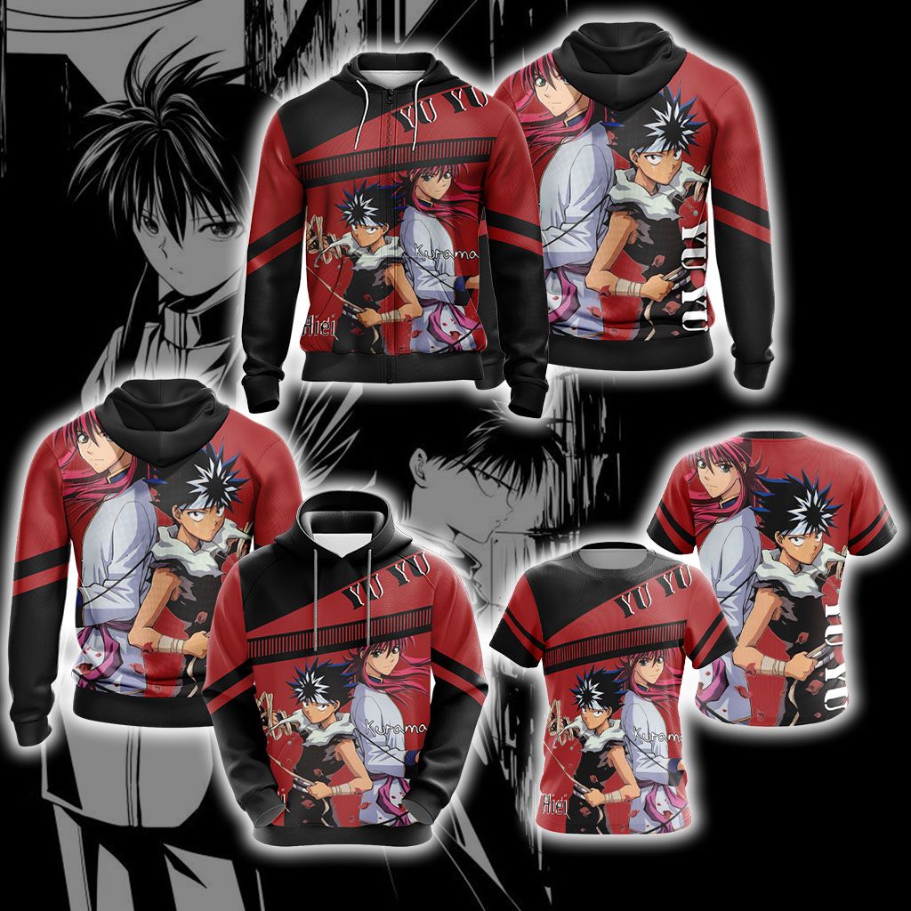 Yu Yu Hakusho - Hiei And Kurama Unisex 3D T-shirt