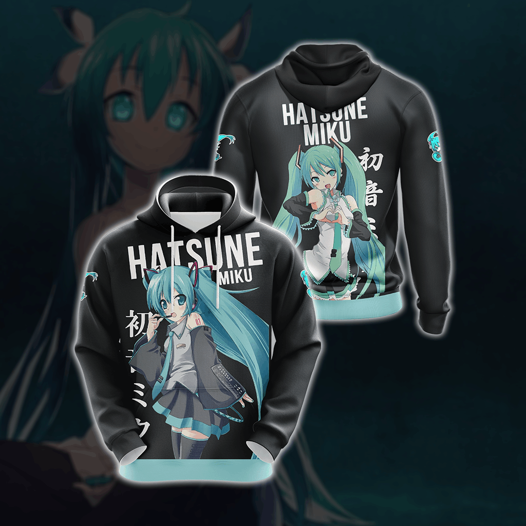 Hatsune Miku Unisex 3D T-shirt Hoodie