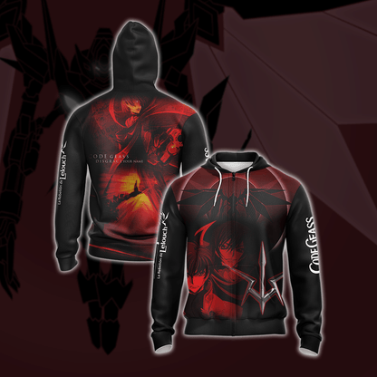 Code Geass Lelouch New Unisex 3D T-shirt Zip Hoodie