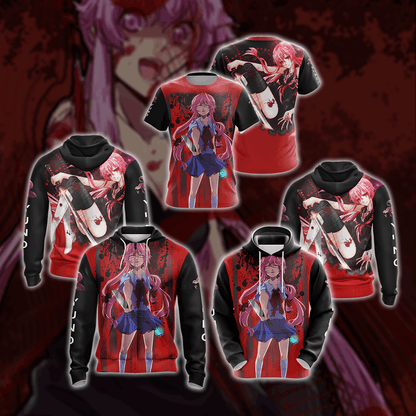 Future Diary Yuno Gasari Unisex 3D T-shirt