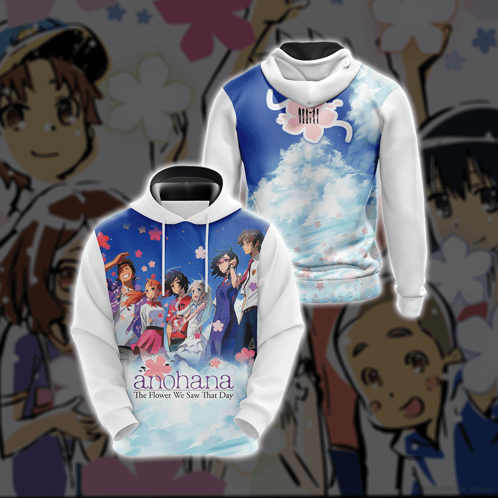 Anohana: The Flower We Saw That Day Unisex 3D T-shirt Hoodie