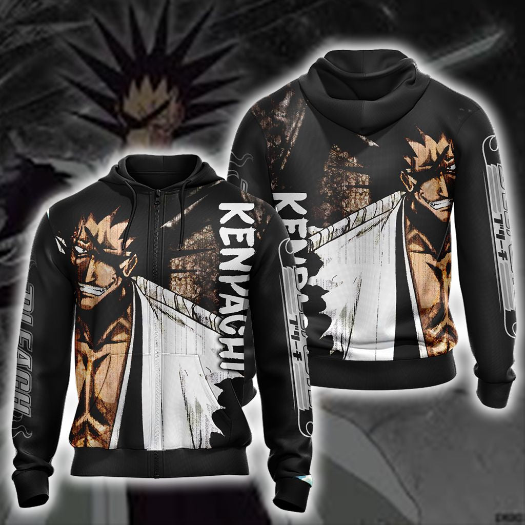 Bleach - Kenpachi New Unisex 3D T-shirt Zip Hoodie
