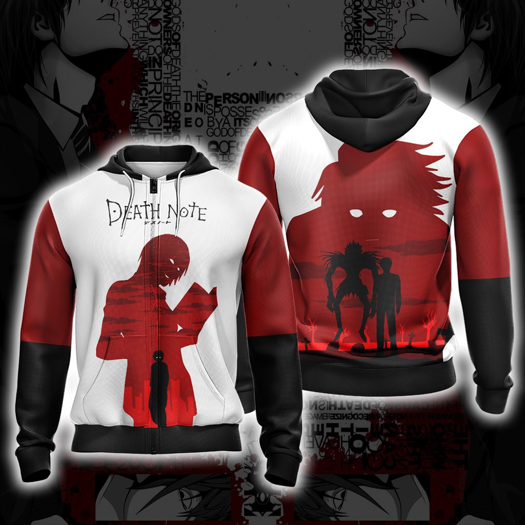 Death Note New Style Unisex 3D T-shirt Zip Hoodie