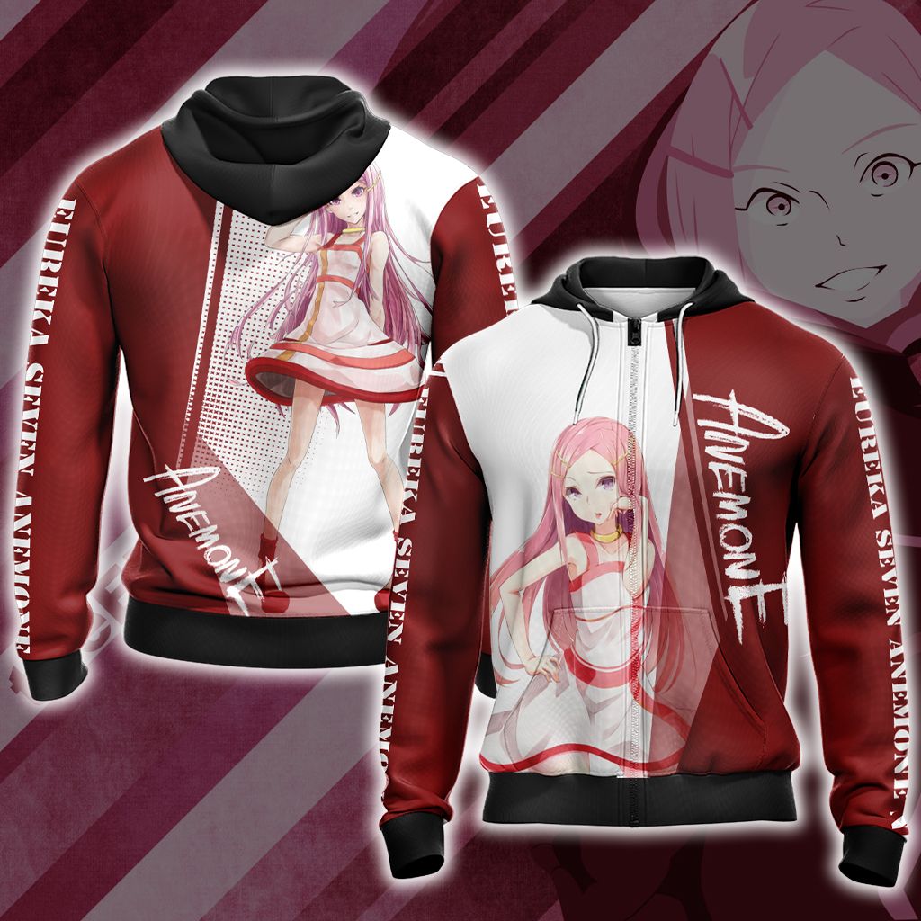 Eureka Seven - Anemone New Unisex 3D T-shirt Zip Hoodie