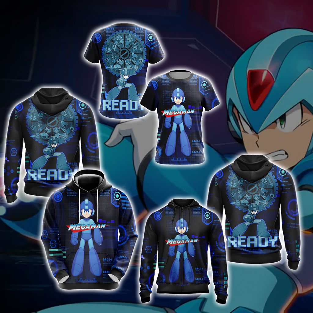 Mega Man - Ready Unisex 3D T-shirt
