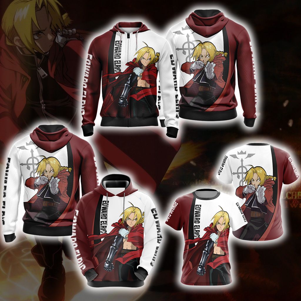 Fullmetal Alchemist - Edward Elric Character New Style Unisex 3D T-shirt