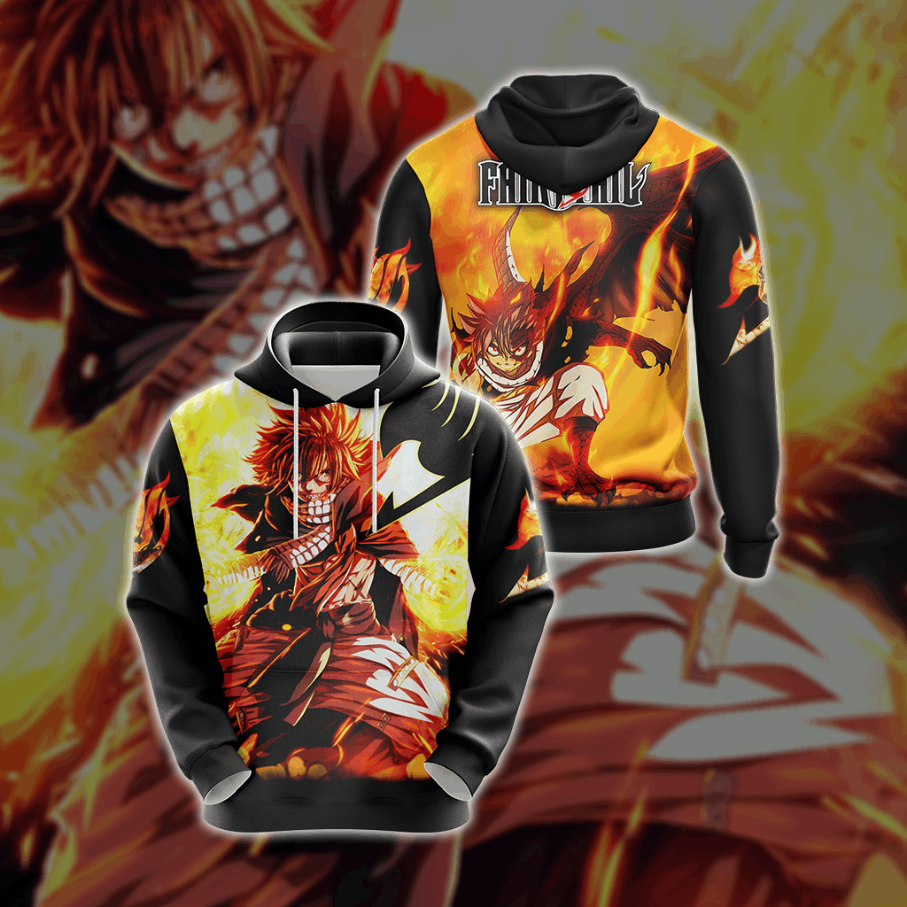 Fairy Tail Natsu Dragneel New Style Unisex 3D T-shirt Hoodie