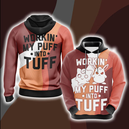 Pokemon Working My Puff Into Tuff Unisex 3D T-shirt Hoodie