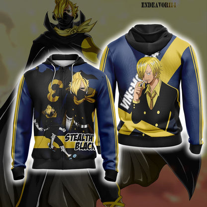One Piece - Vinsmoke Sanji New Style Unisex 3D T-shirt Zip Hoodie