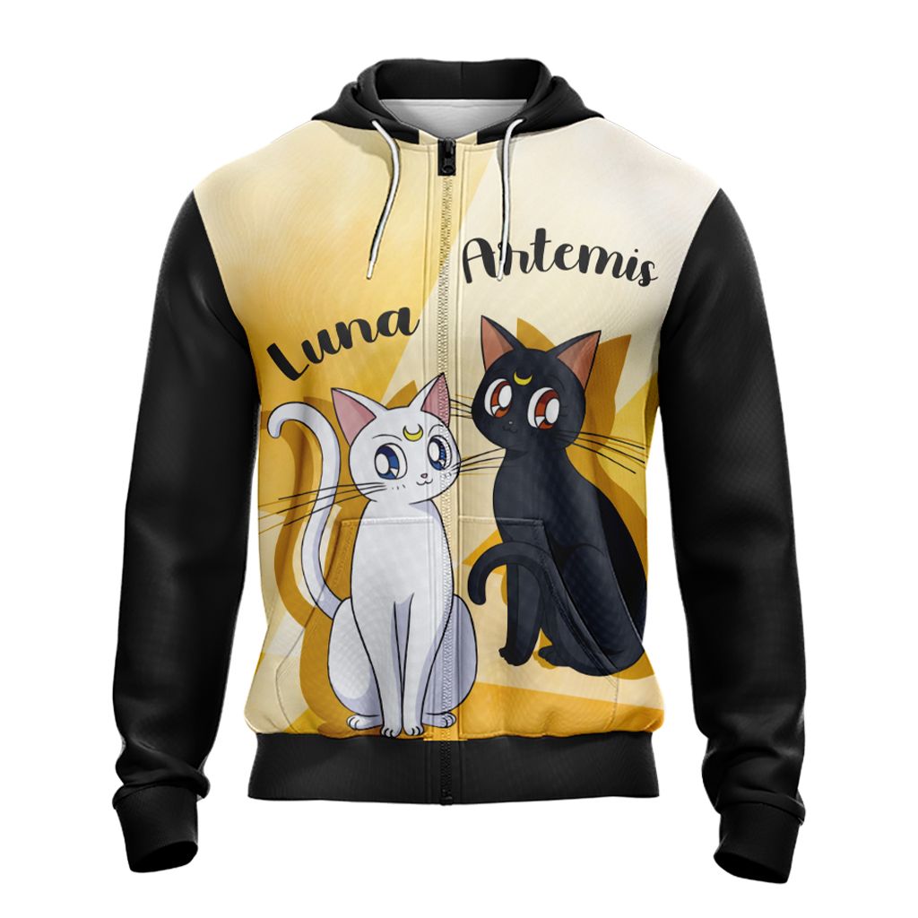 Sailor Moon Luna & Artemis New Style Unisex 3D T-shirt