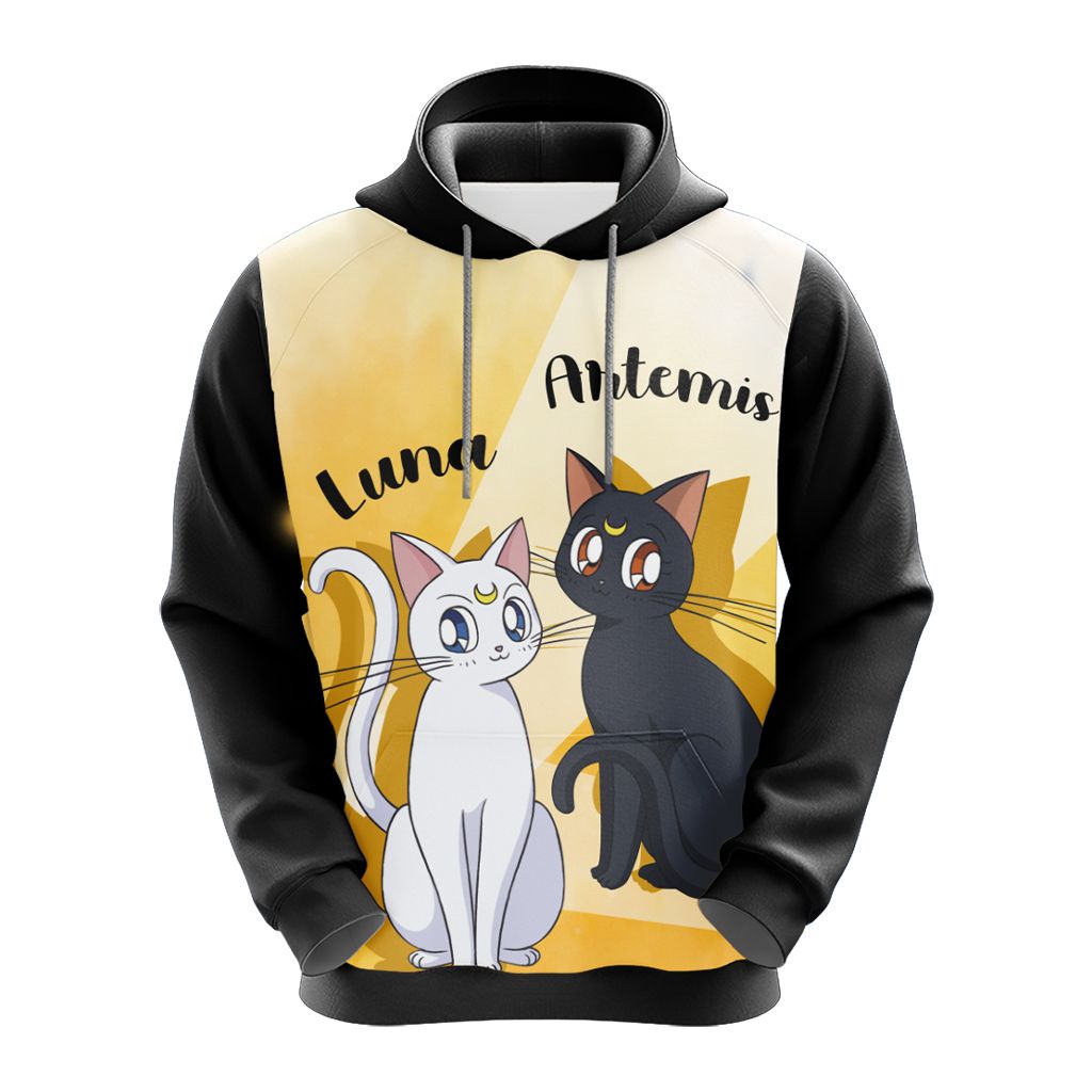 Sailor Moon Luna & Artemis New Style Unisex 3D T-shirt