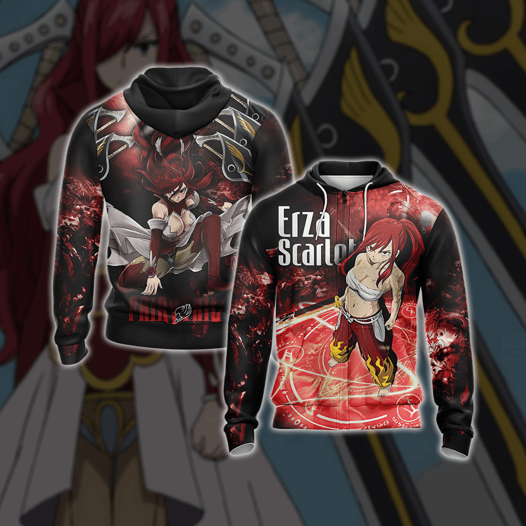 Fairy Tail - Erza Scarlet Characters New Unisex 3D T-shirt