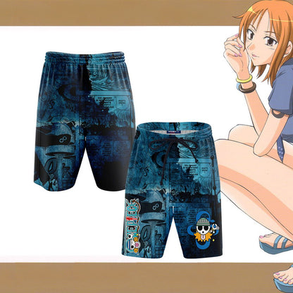 One Piece - Nami New Style Unisex 3D T-shirt Beach Shorts