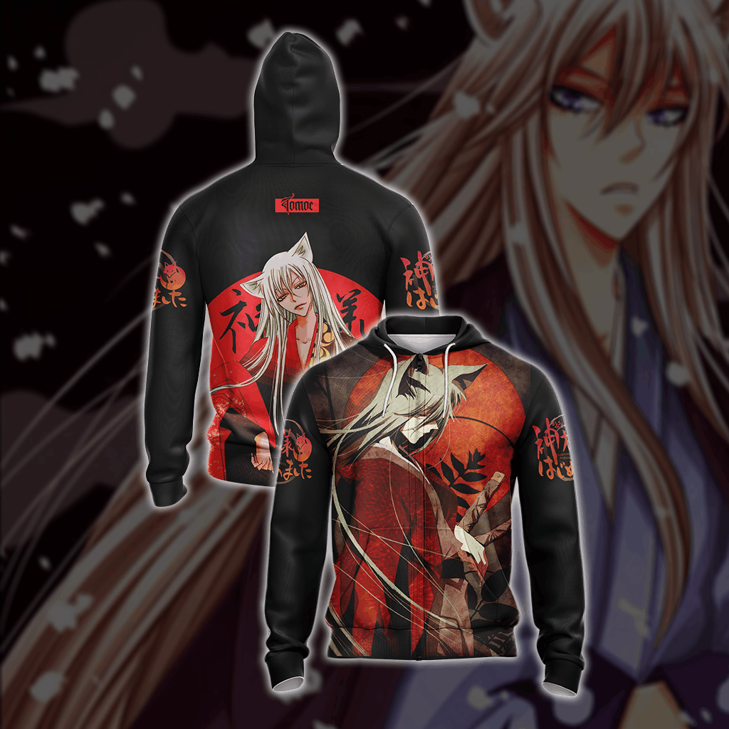Kamisama Kiss Tomoe Style Unisex 3D T-shirt Zip Hoodie