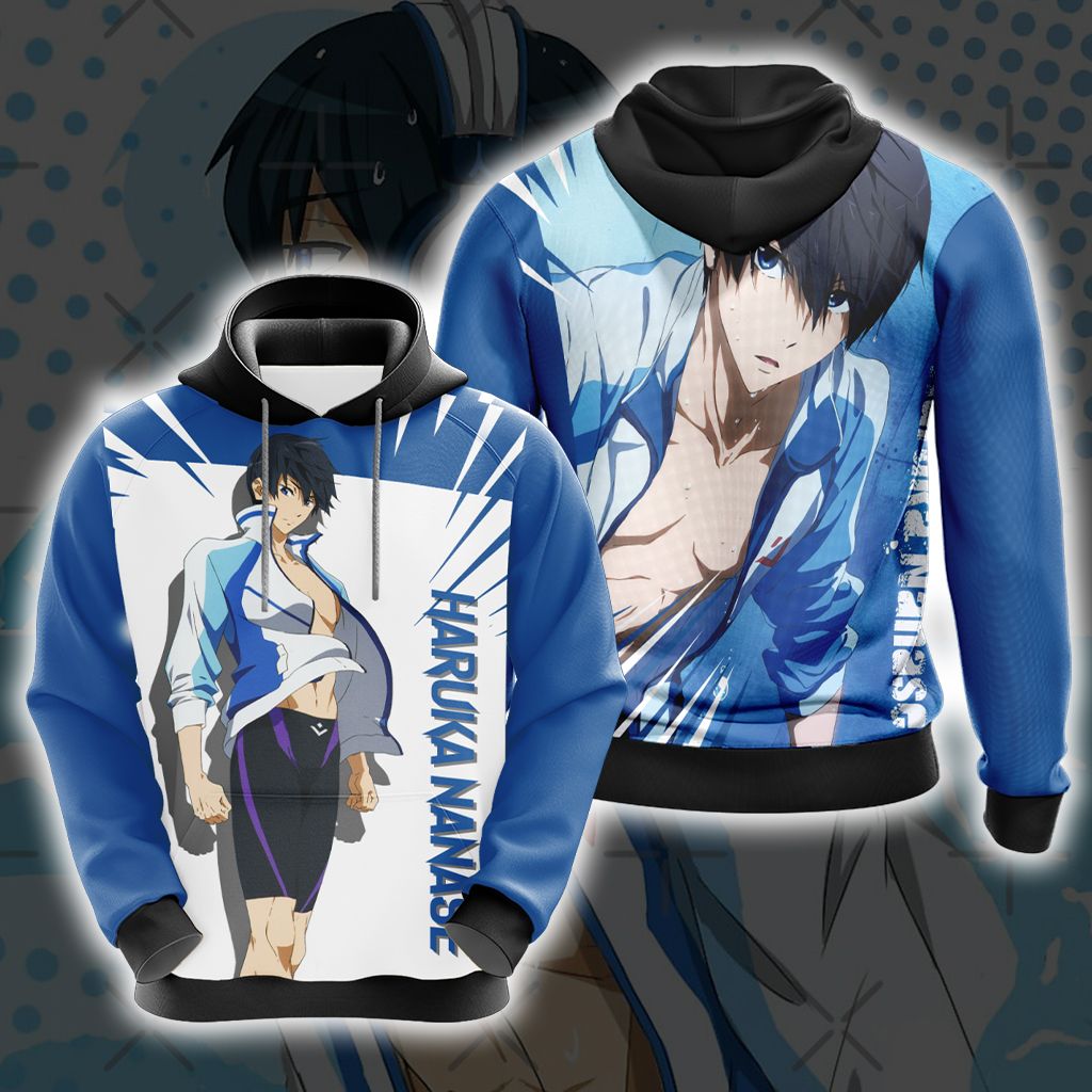 Free! Haruka Nanase Unisex 3D T-shirt Hoodie