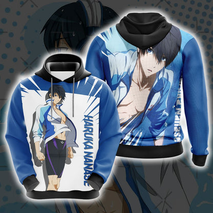 Free! Haruka Nanase Unisex 3D T-shirt Hoodie