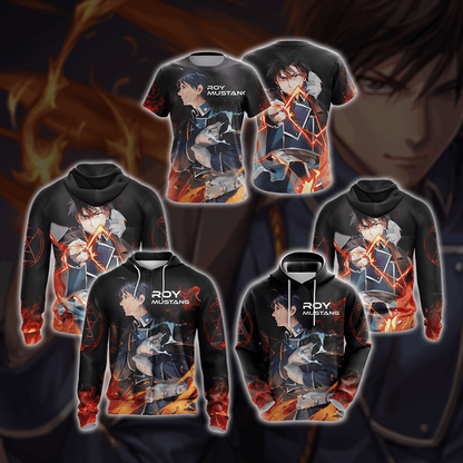 Fullmetal Alchemist Roy Mustang New Look Unisex 3D T-shirt