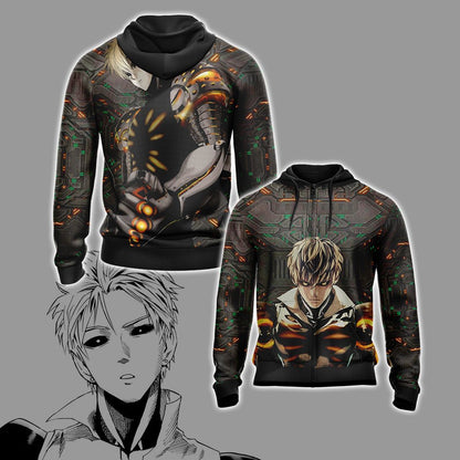 One Punch Man Genos New Style Unisex 3D T-shirt Zip Hoodie
