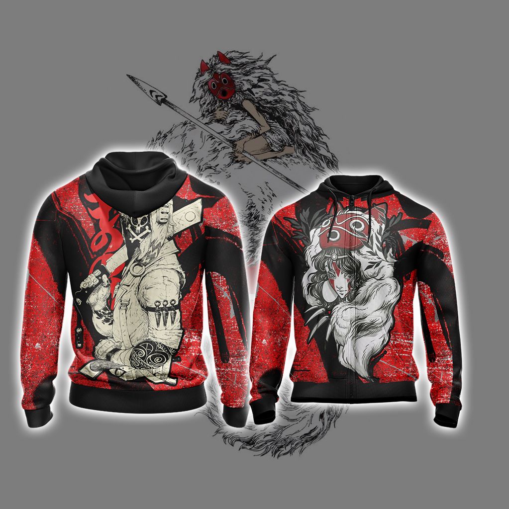 Princess Mononoke - Ashitaka New Style Unisex 3D T-shirt Zip Hoodie
