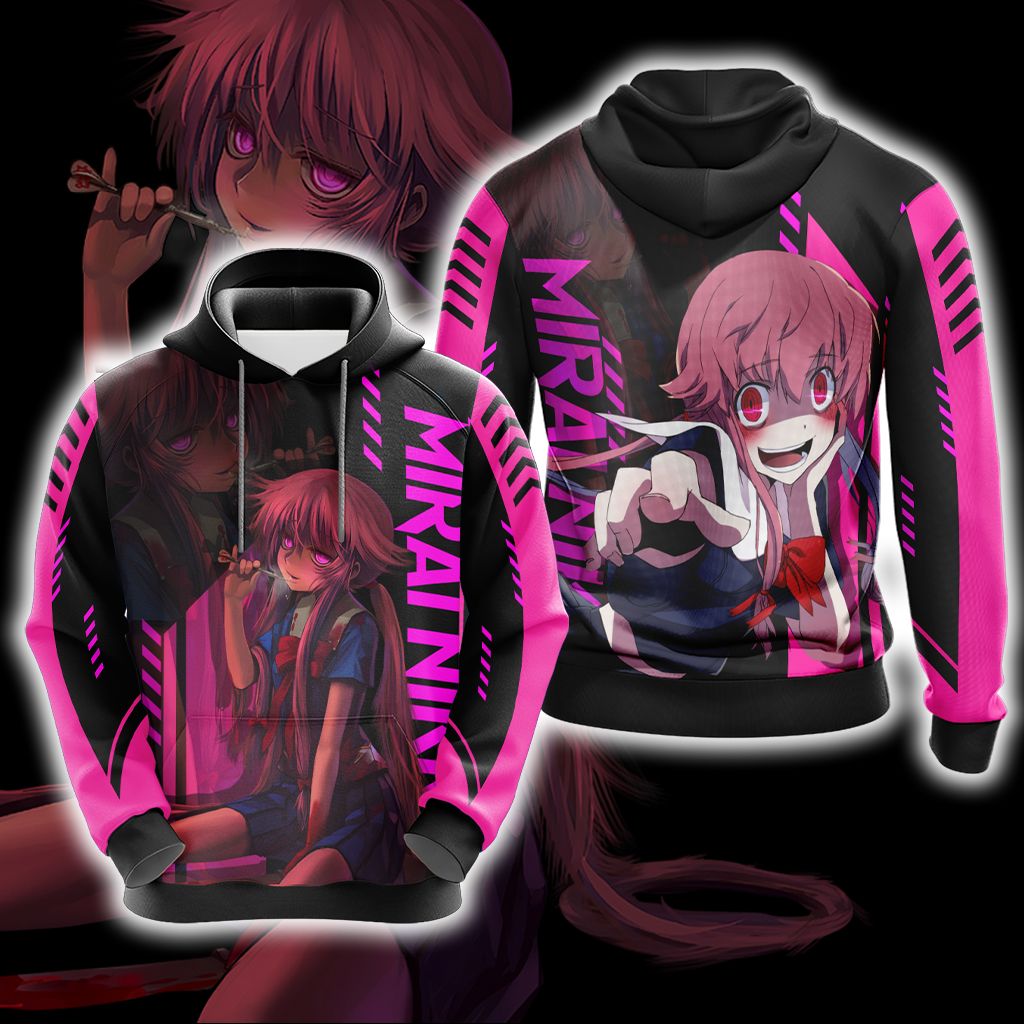 Future Diary Mirai Nikki New Unisex 3D T-shirt Hoodie