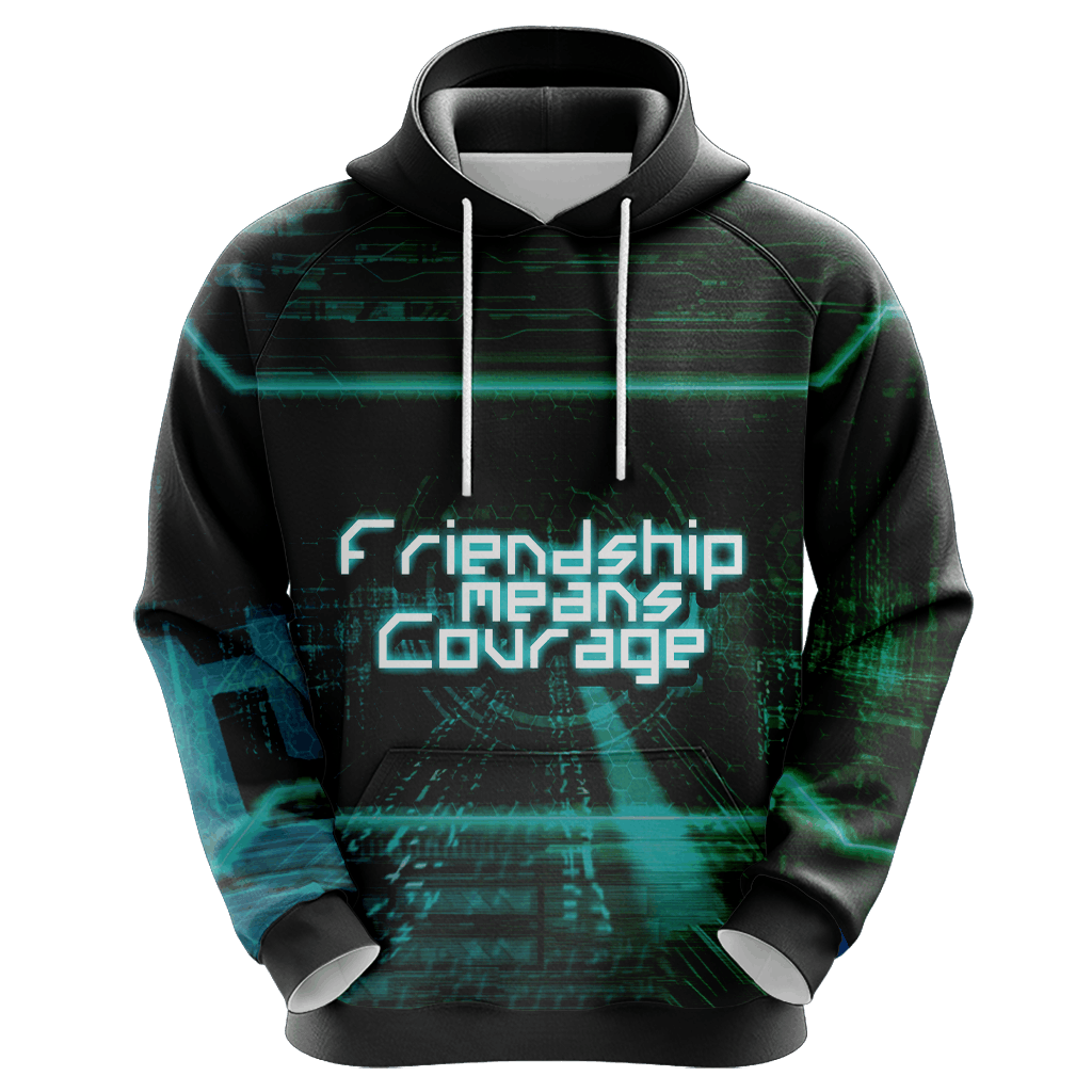 Digimon - Friendship means Courage Unisex 3D T-shirt