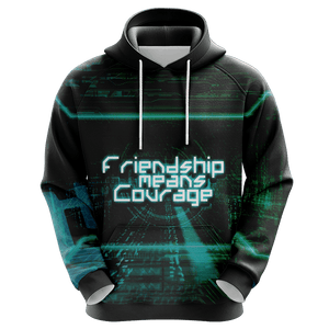 Digimon - Friendship means Courage Unisex 3D T-shirt   