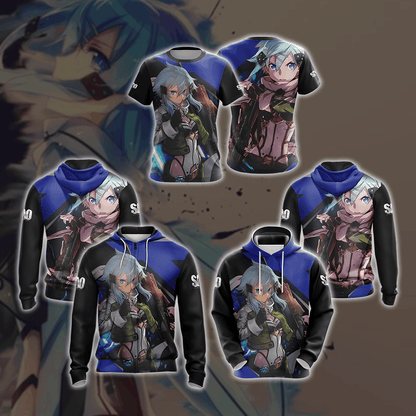 Sword Art Online - Sinon Unisex 3D T-shirt
