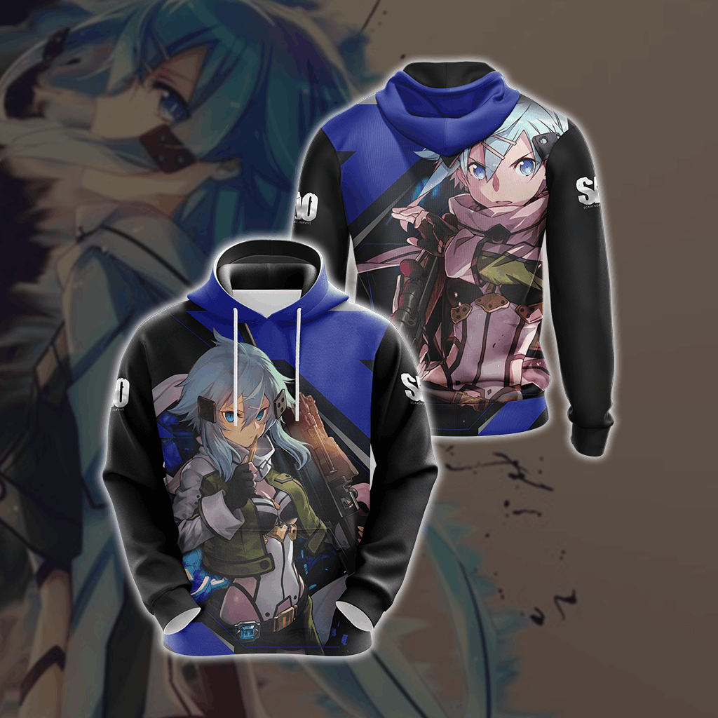 Sword Art Online - Sinon Unisex 3D T-shirt Hoodie