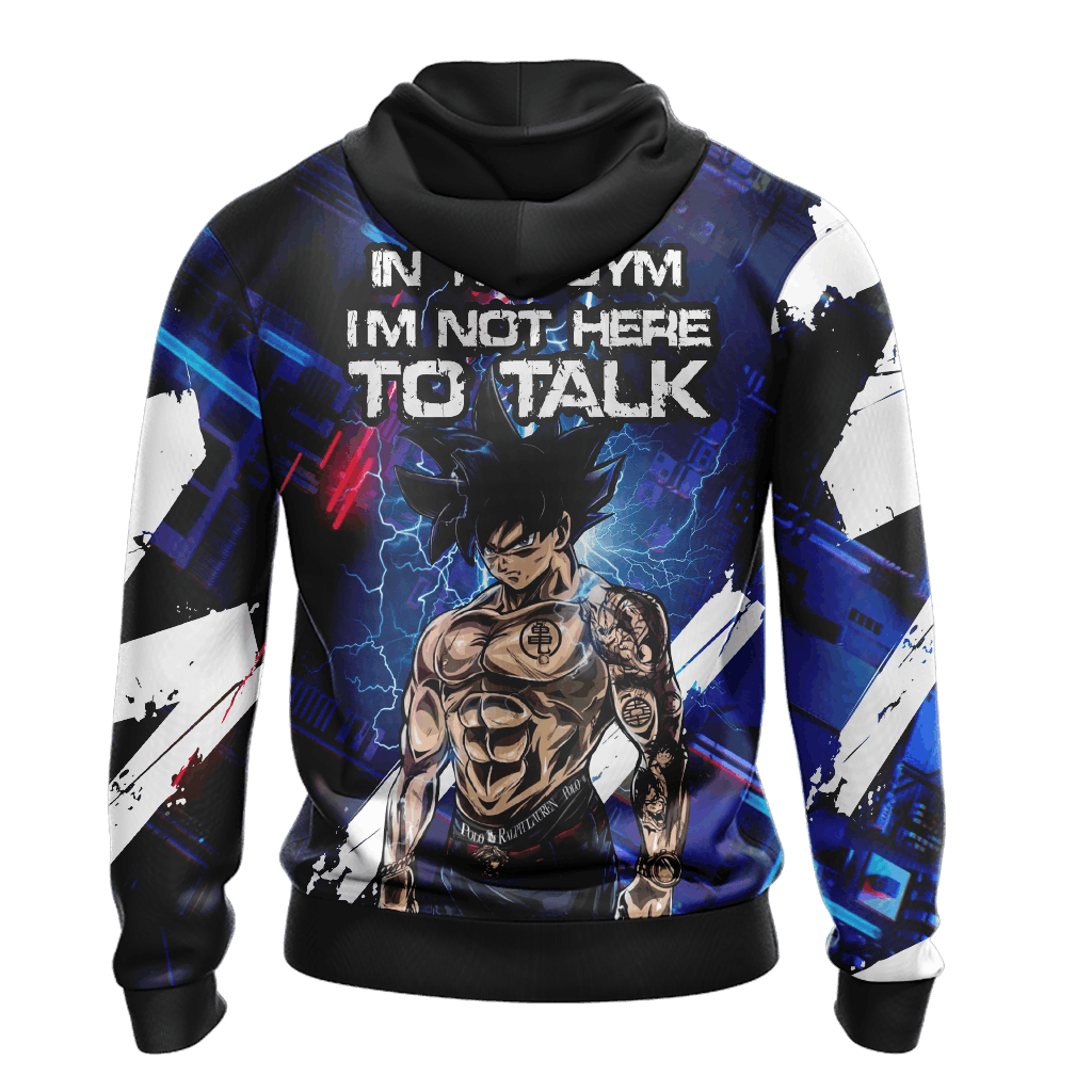 Dragon Ball In The Gym I'm Not Here To Talk Unisex 3D T-shirt