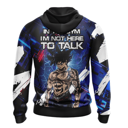 Dragon Ball In The Gym I'm Not Here To Talk Unisex 3D T-shirt