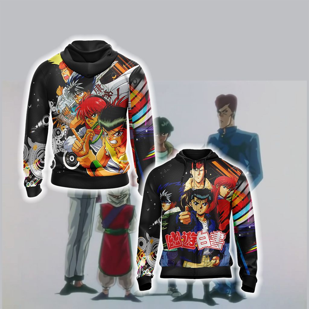 Yu Yu Hakusho - Team Urameshi Unisex 3D T-shirt Zip Hoodie