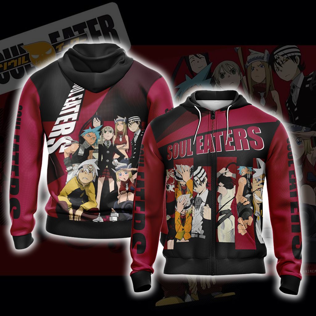 Soul Eaters New Unisex 3D T-shirt Zip Hoodie