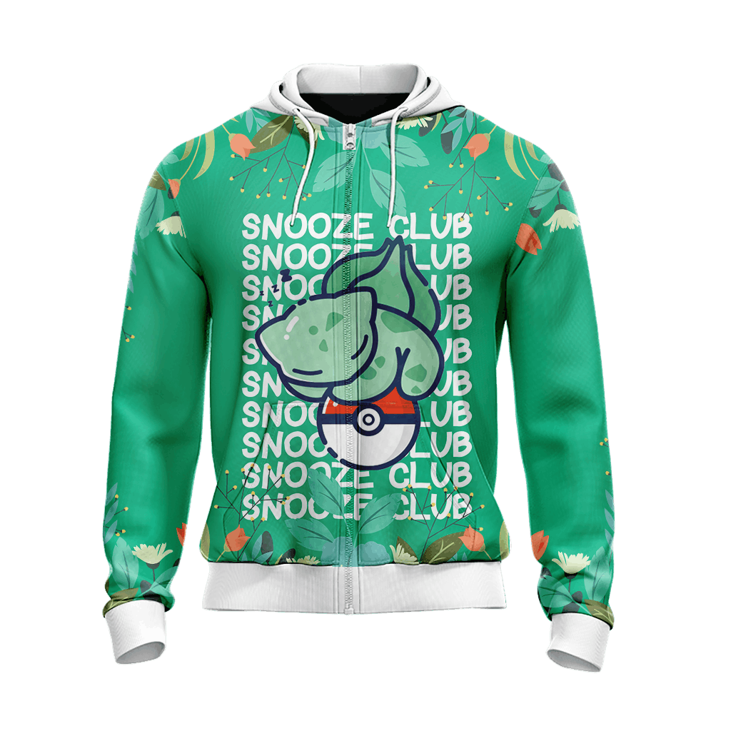 Pokemon - Bulbasaur Snooze Club Unisex 3D T-shirt